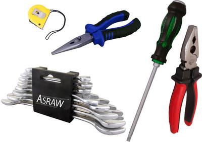 

Asraw Hand Tool Kit(13 Tools), Multicolor