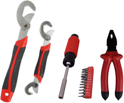 

Asraw Snap N Grip, Plier & 11PC Screwdriver Set Hand Tool Kit(3 Tools), Multicolor