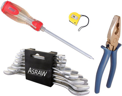 

Asraw Hand Tool Kit(12 Tools), Multicolor