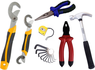 

Asraw Hand Tool Kit(7 Tools), Multicolor