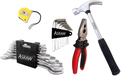 

Asraw Hand Tool Kit(13 Tools), Multicolor