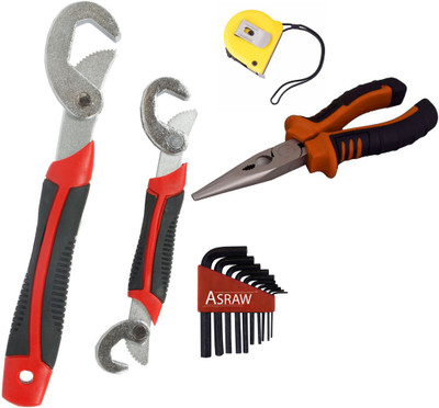 

Asraw Hand Tool Kit(5 Tools), Multicolor