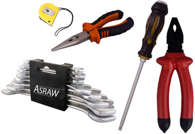 

Asraw Hand Tool Kit(13 Tools), Multicolor