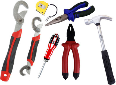 Asraw Hand Tool Kit(7 Tools), Multicolor