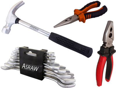 

Asraw Hand Tool Kit(12 Tools), Multicolor