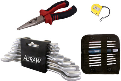 

Asraw Hand Tool Kit(12 Tools), Multicolor