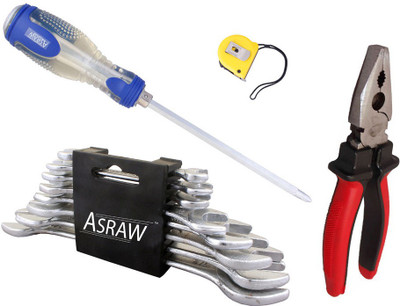 

Asraw Hand Tool Kit(12 Tools), Multicolor