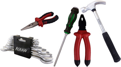 

Asraw Hand Tool Kit(13 Tools), Multicolor