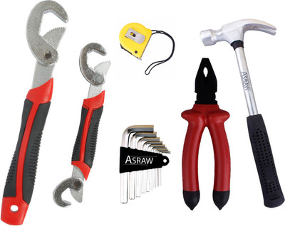 

Asraw Hand Tool Kit(6 Tools), Multicolor