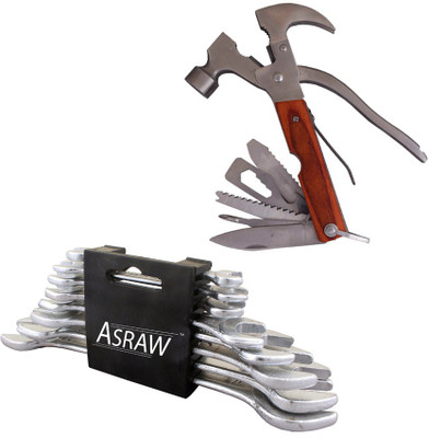 

Asraw Hand Tool Kit(10 Tools), Multicolor