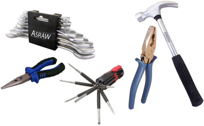 

Asraw Hand Tool Kit(13 Tools), Multicolor