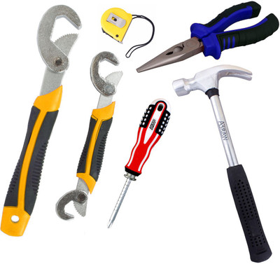 

Asraw Hand Tool Kit(6 Tools), Multicolor