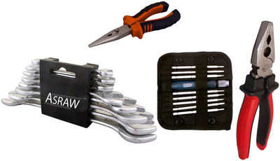 

Asraw Hand Tool Kit(12 Tools), Multicolor