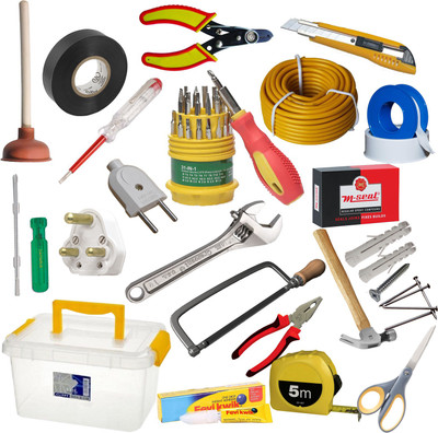 

Technology Uncorked Home Repairs & Home Improvements Hand Tool Kit(21 Tools), Multicolor