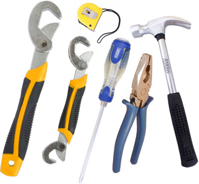 

Asraw Hand Tool Kit(6 Tools), Multicolor