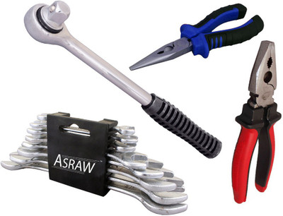

Asraw Hand Tool Kit(12 Tools), Multicolor