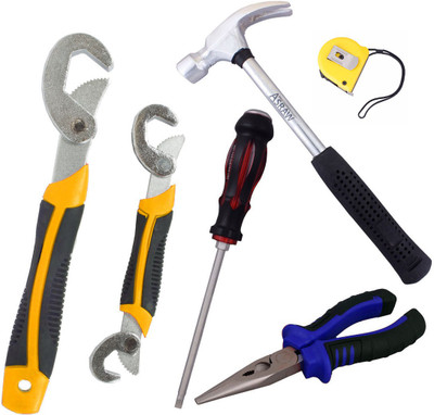 

Asraw Hand Tool Kit(6 Tools), Multicolor