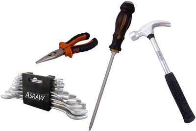 

Asraw Hand Tool Kit(12 Tools), Multicolor