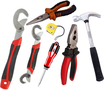 

Asraw Hand Tool Kit(7 Tools), Multicolor