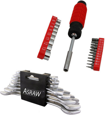 

Asraw Hand Tool Kit(10 Tools), Multicolor