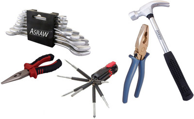 

Asraw Hand Tool Kit(13 Tools), Multicolor