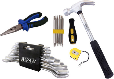 

Asraw Hand Tool Kit(13 Tools), Multicolor