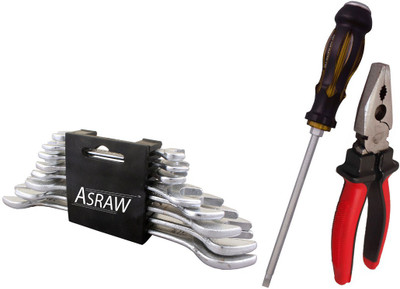 

Asraw Hand Tool Kit(11 Tools), Multicolor