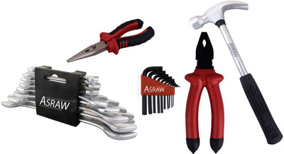 

Asraw Hand Tool Kit(13 Tools), Multicolor