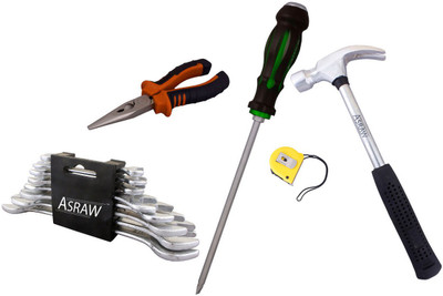 

Asraw Hand Tool Kit(13 Tools), Multicolor