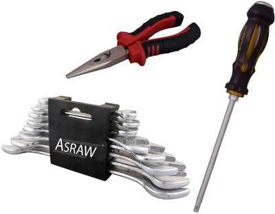 

Asraw Hand Tool Kit(11 Tools), Multicolor