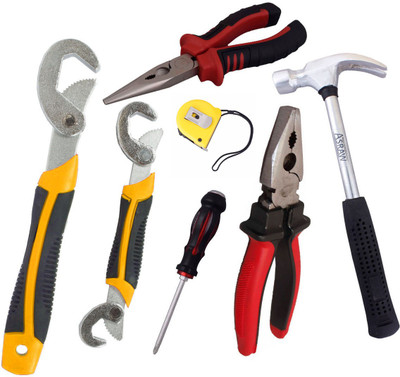 

Asraw Hand Tool Kit(7 Tools), Multicolor
