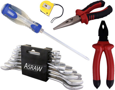 Asraw Hand Tool Kit(13 Tools), Multicolor