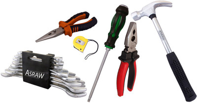 

Asraw Hand Tool Kit(14 Tools), Multicolor