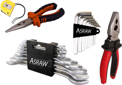 Asraw Hand Tool Kit(13 Tools), Multicolor