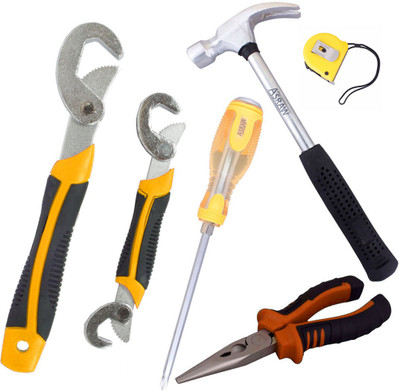 

Asraw Hand Tool Kit(6 Tools), Multicolor