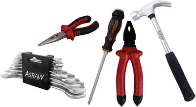 

Asraw Hand Tool Kit(13 Tools), Multicolor