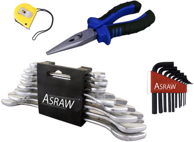 Asraw Hand Tool Kit(12 Tools), Multicolor