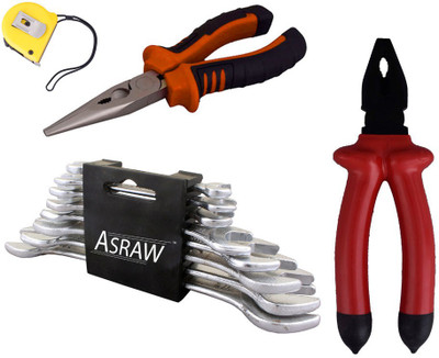 

Asraw Hand Tool Kit(12 Tools), Multicolor
