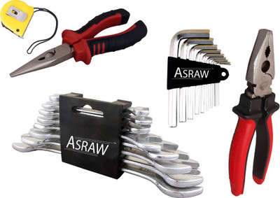 

Asraw Hand Tool Kit(13 Tools), Multicolor
