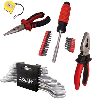 

Asraw Hand Tool Kit(13 Tools), Multicolor