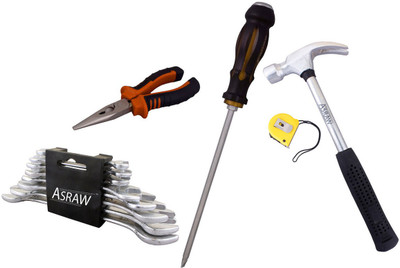 Asraw Hand Tool Kit(13 Tools), Multicolor