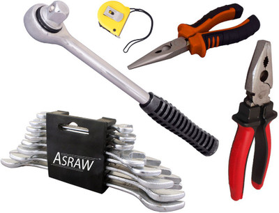 

Asraw Hand Tool Kit(13 Tools), Multicolor