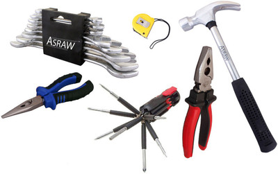 

Asraw Hand Tool Kit(14 Tools), Multicolor