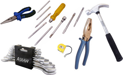 

Asraw Hand Tool Kit(14 Tools), Multicolor