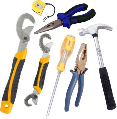 

Asraw Hand Tool Kit(7 Tools), Multicolor