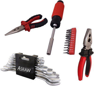 

Asraw Hand Tool Kit(12 Tools), Multicolor