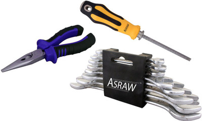 

Asraw Hand Tool Kit(11 Tools), Multicolor