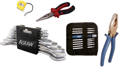 

Asraw Hand Tool Kit(13 Tools), Multicolor
