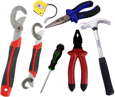 

Asraw Hand Tool Kit(7 Tools), Multicolor