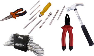 

Asraw Hand Tool Kit(13 Tools), Multicolor